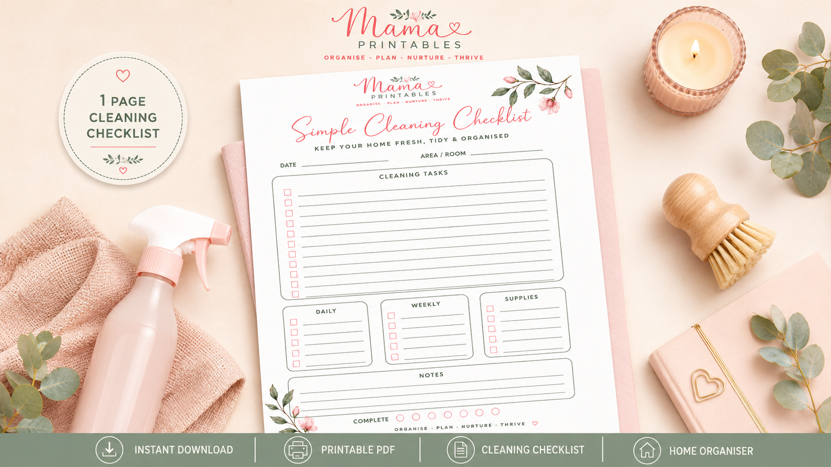 Simple Cleaning Checklist preview