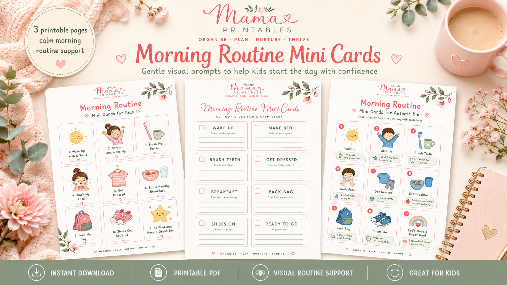 Morning Routine Mini Cards preview