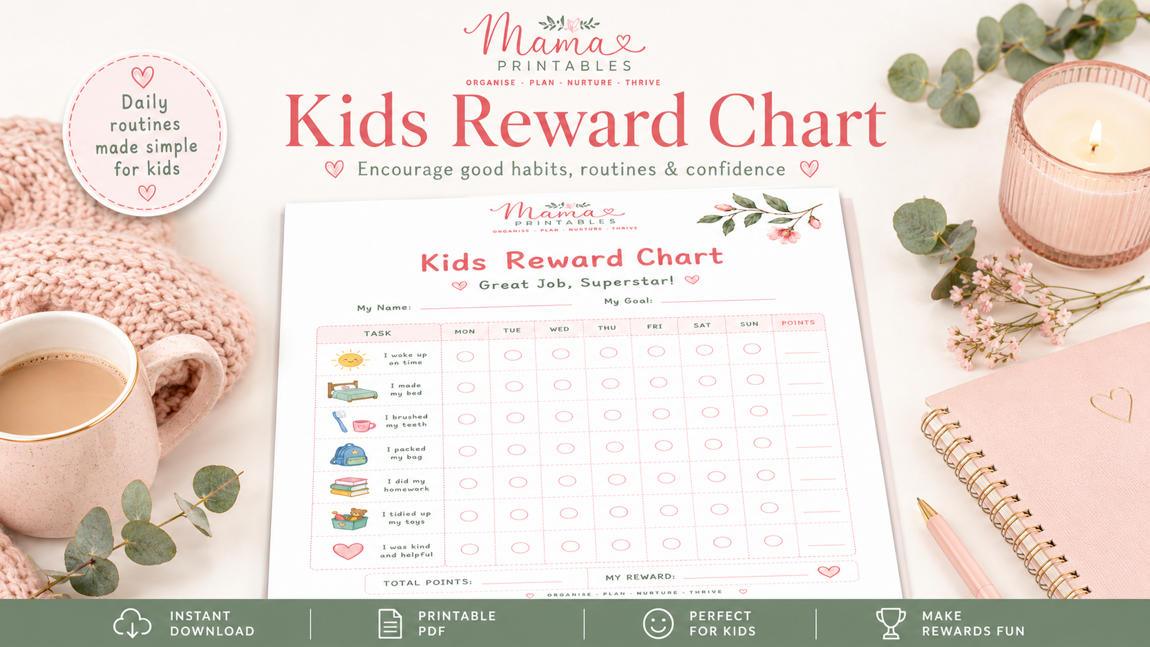 Kids Reward Chart Sample preview