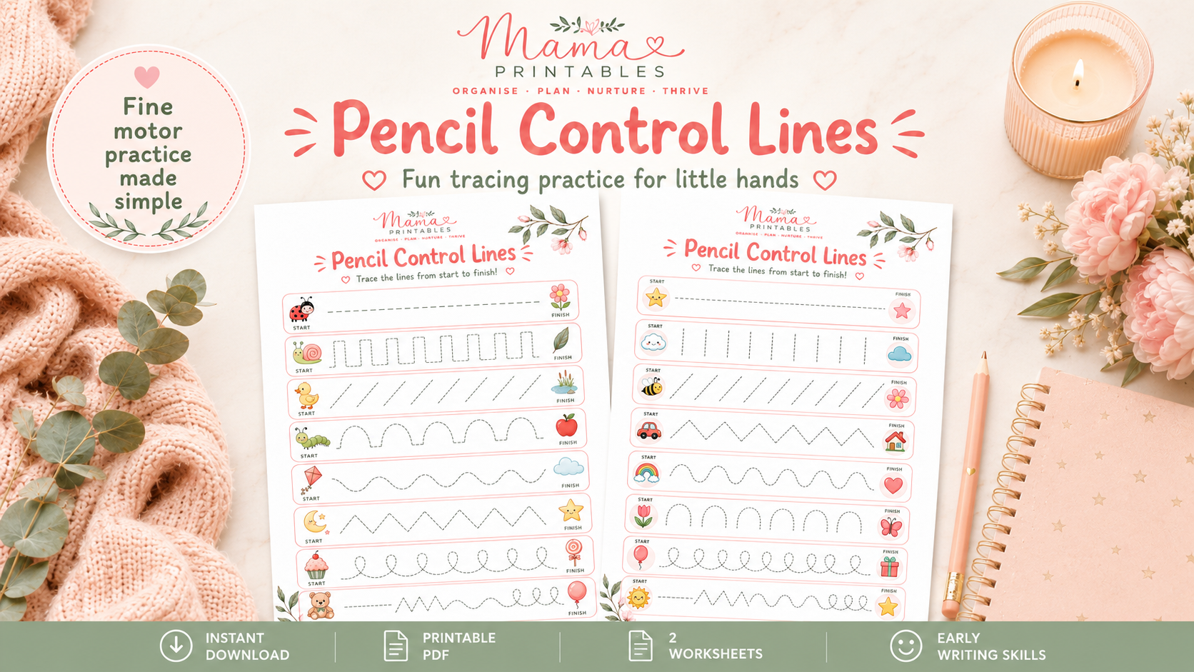 Pencil Control Lines preview