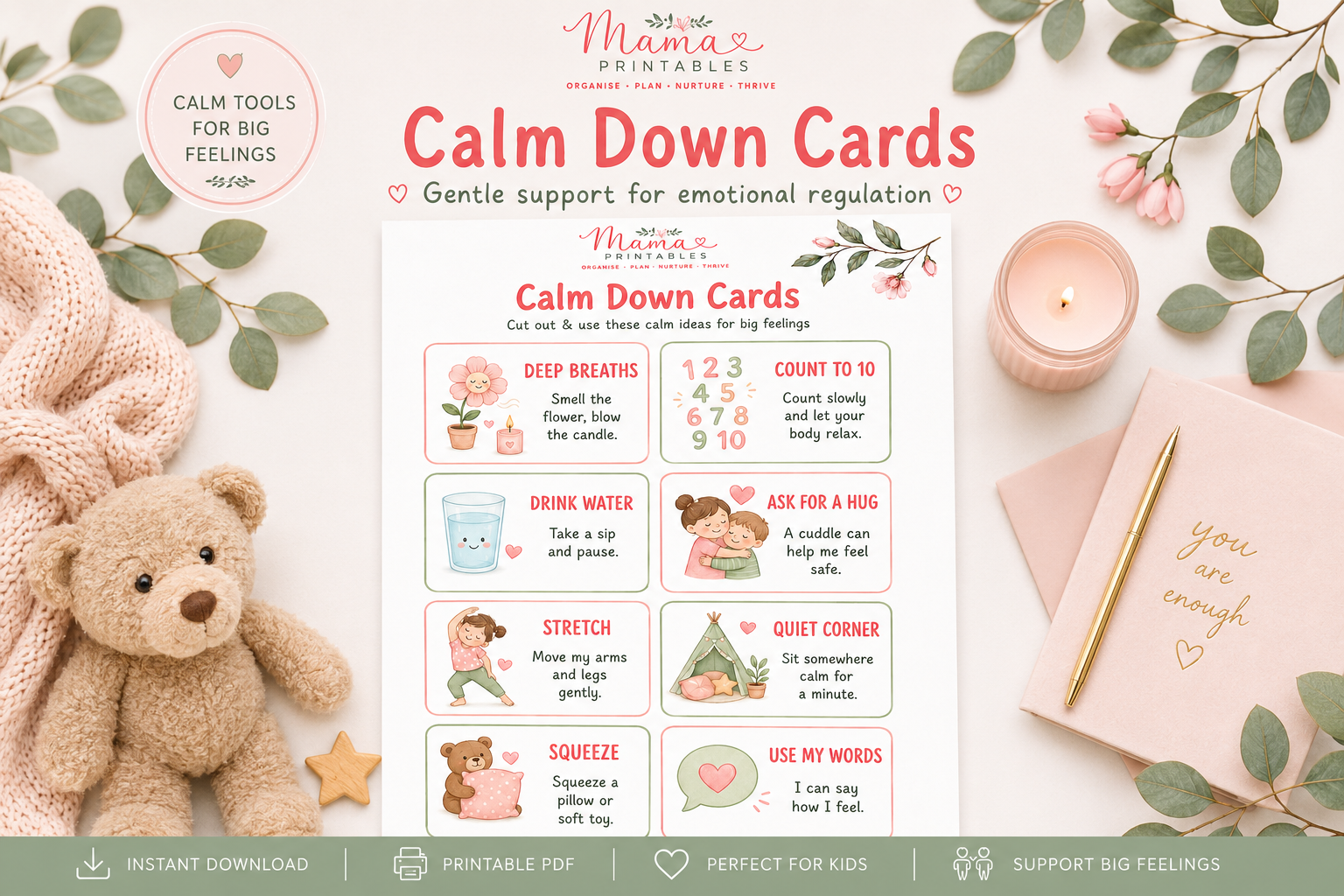 Calm Down Cards preview