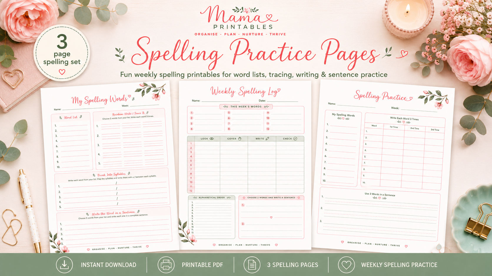 Spelling Practice Sheet preview