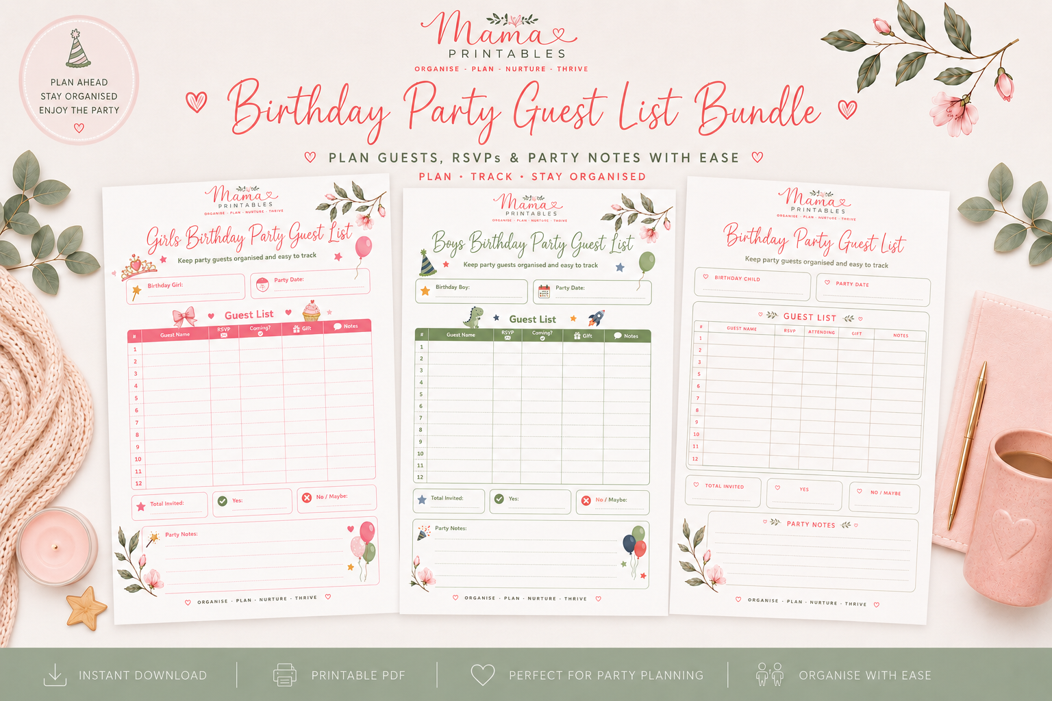 Birthday Party Guest List preview