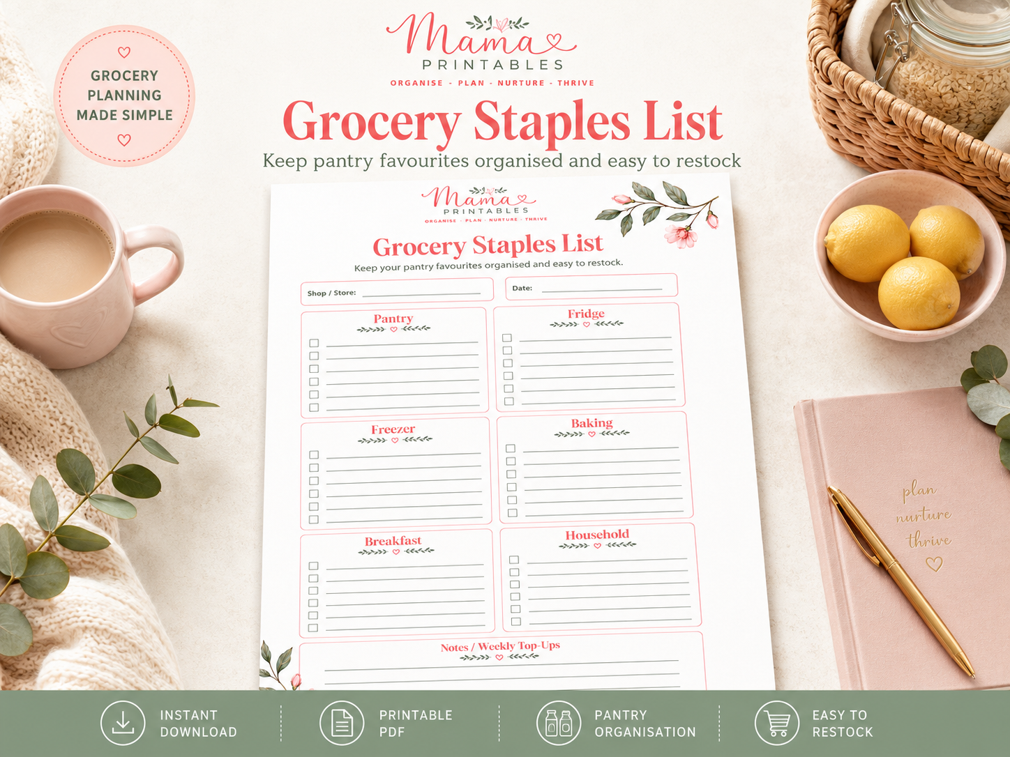 Grocery Staples List preview