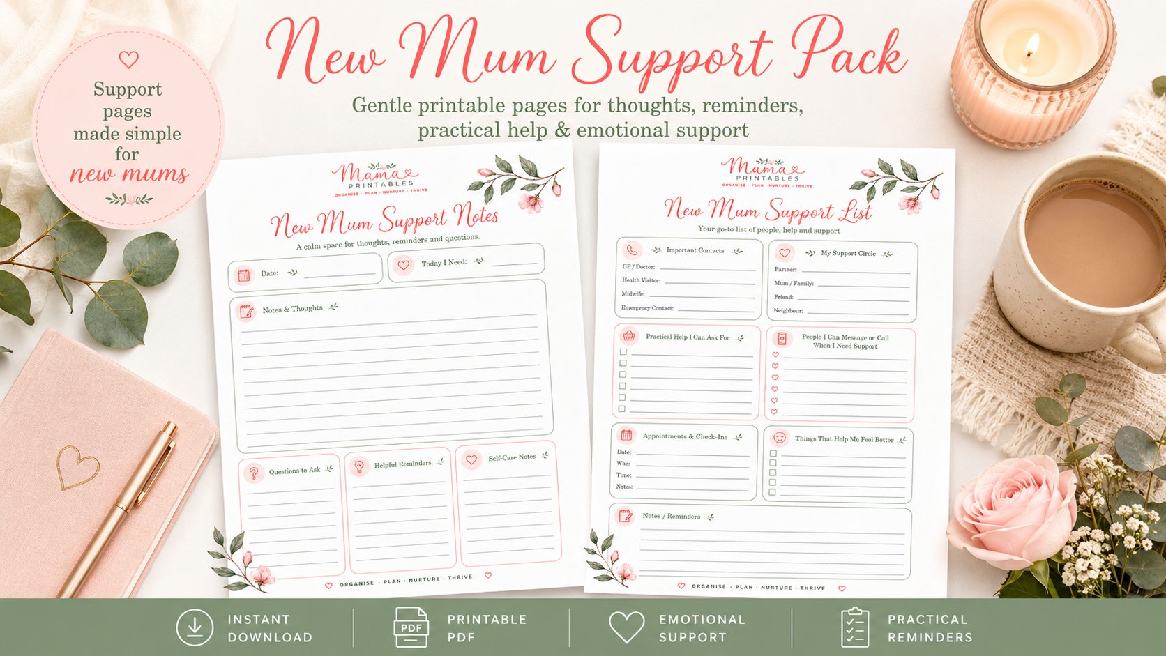 New Mum Support List preview