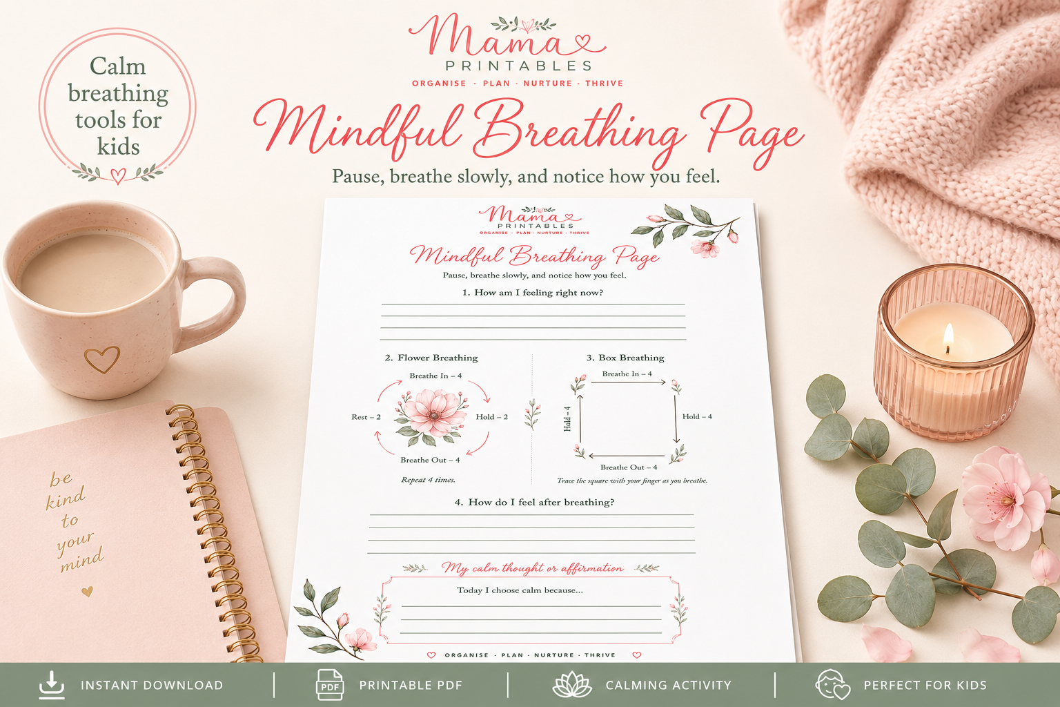 Mindful Breathing Page preview