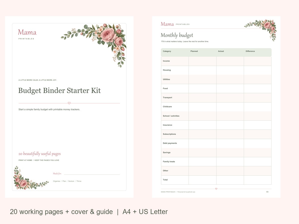 Budget Binder Starter Kit preview