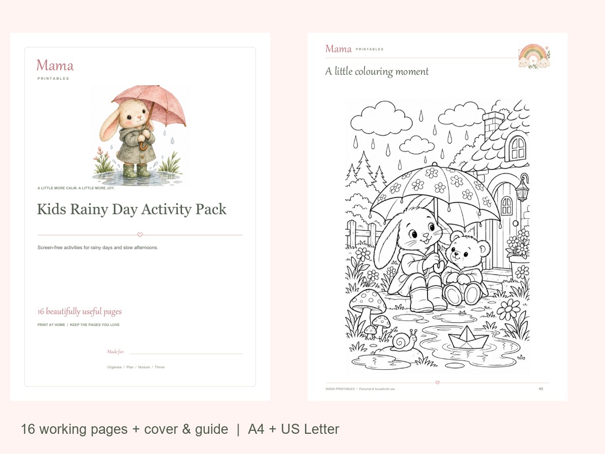 Kids Rainy Day Activity Pack preview