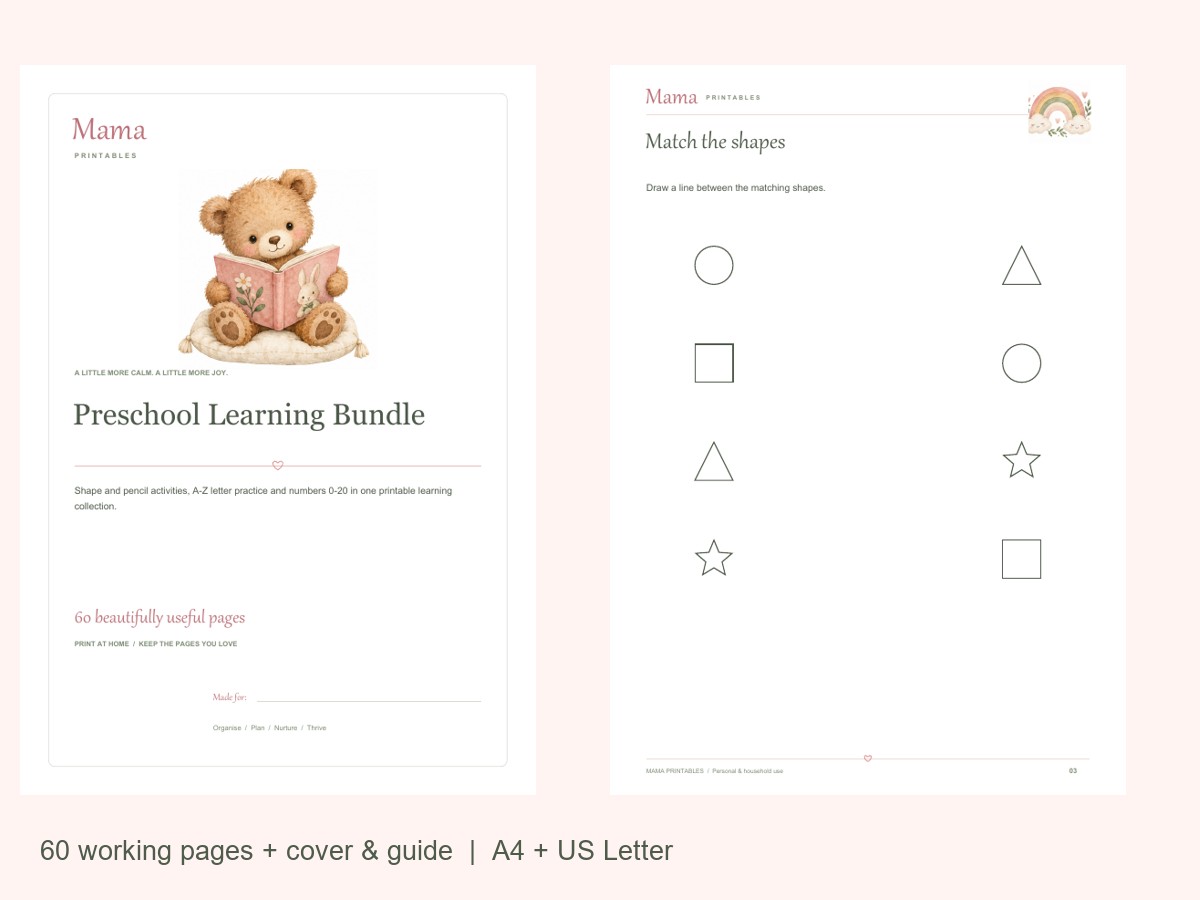 Preschool Learning Bundle preview