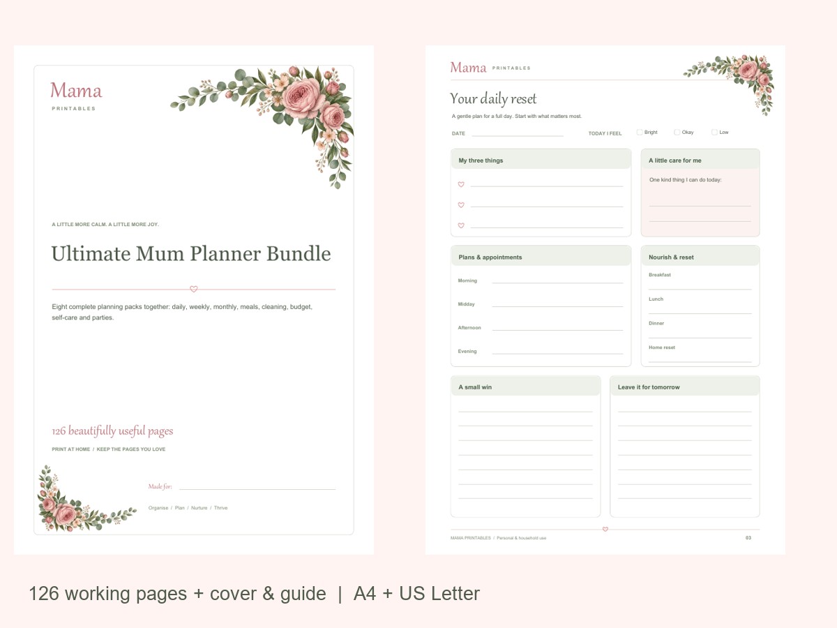 Ultimate Mum Planner Bundle preview